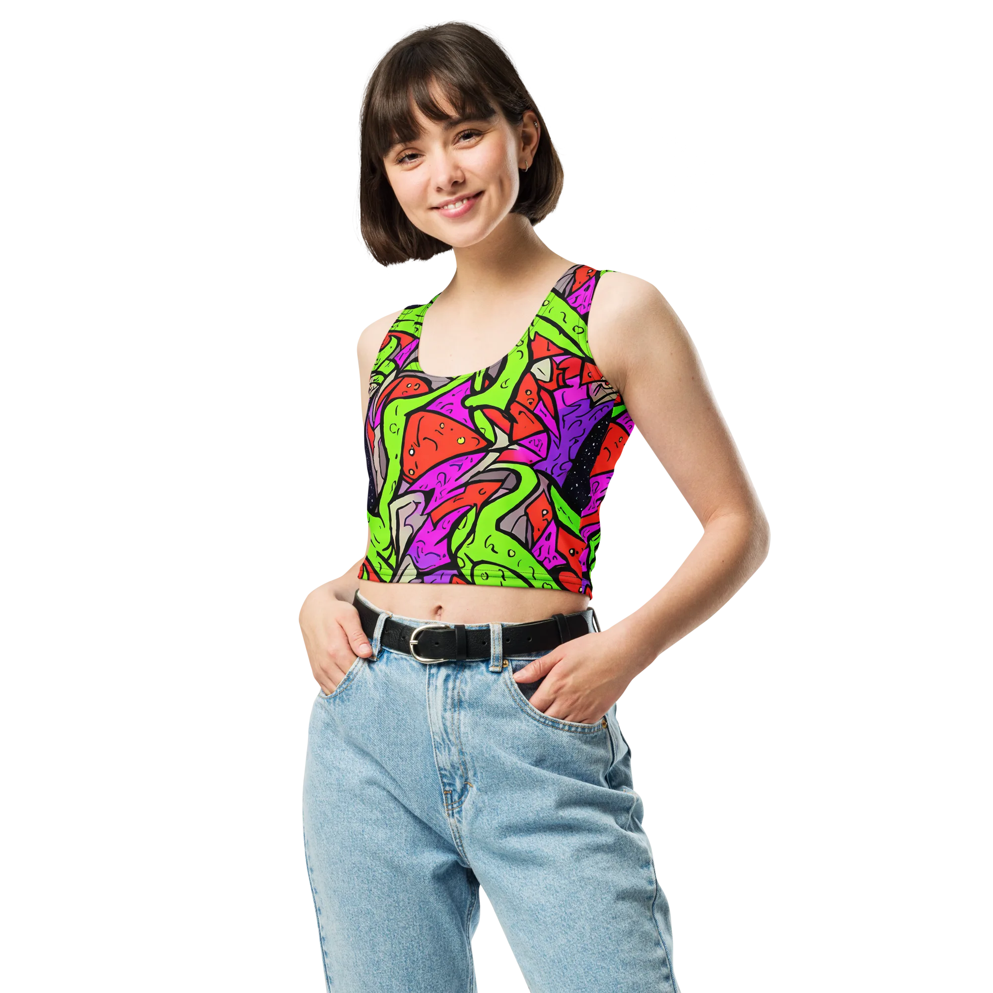 Luminous Depths on Crop Top — Front