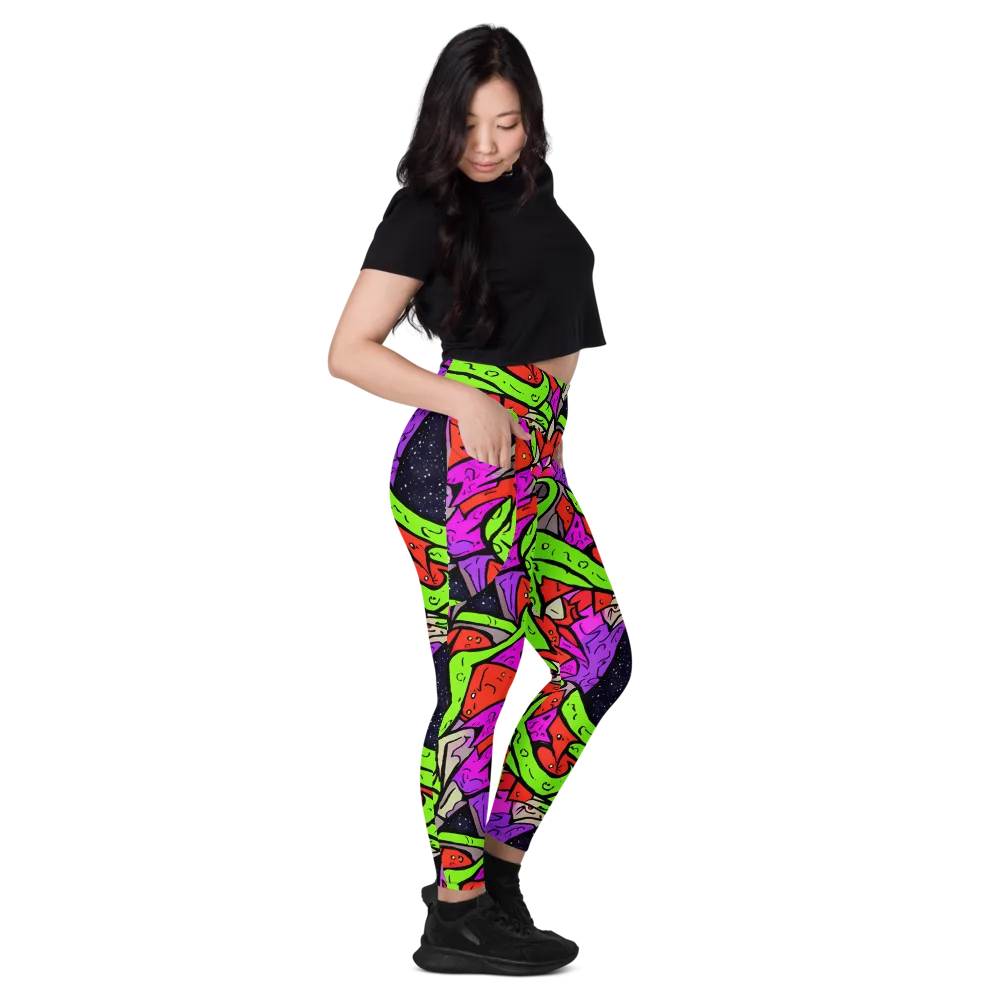 Luminous Depths on Leggings with Pockets — Right