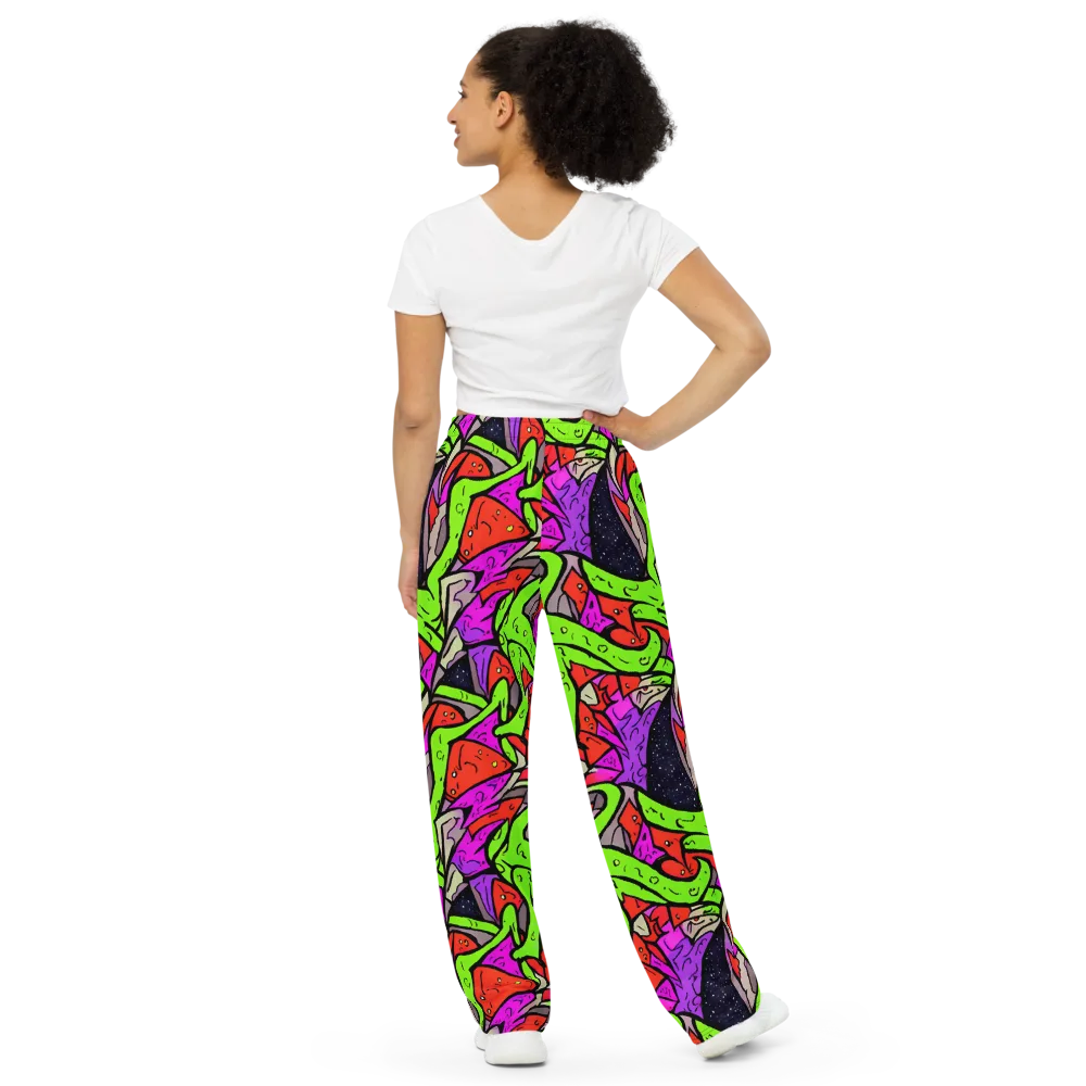 Luminous Depths on Wide-Leg Pants — Back