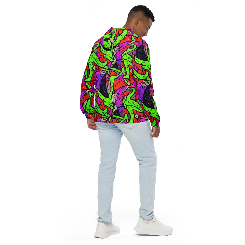 Luminous Depths on Men's Windbreaker — Back