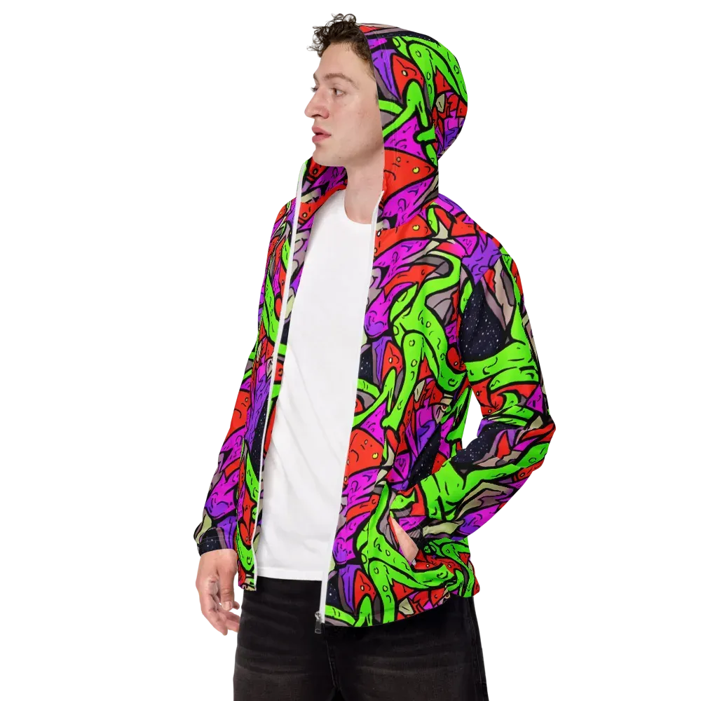 Luminous Depths on Men's Windbreaker — Left Front