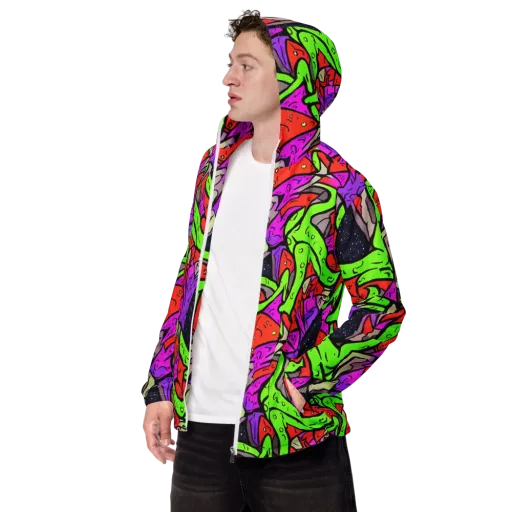 Luminous Depths on a Men's Windbreaker