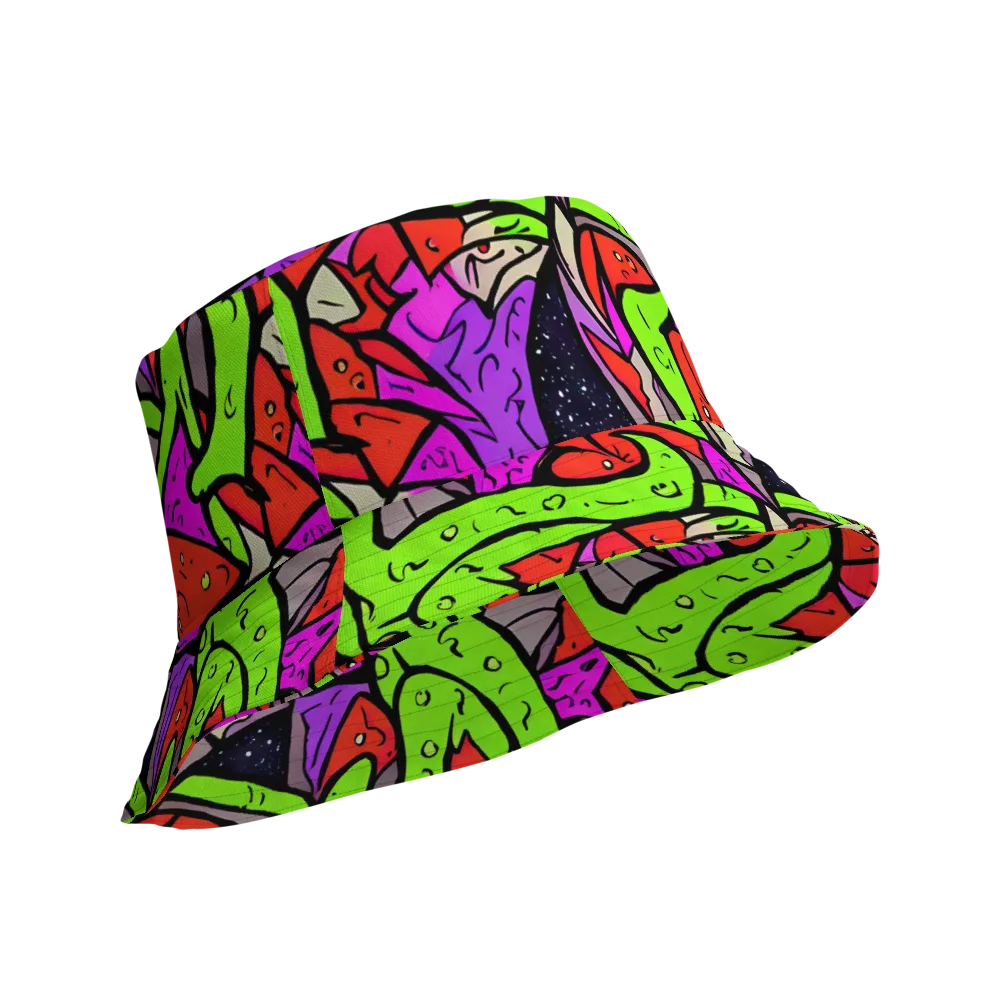 Luminous Depths on Reversible Bucket Hat — Product details Outside