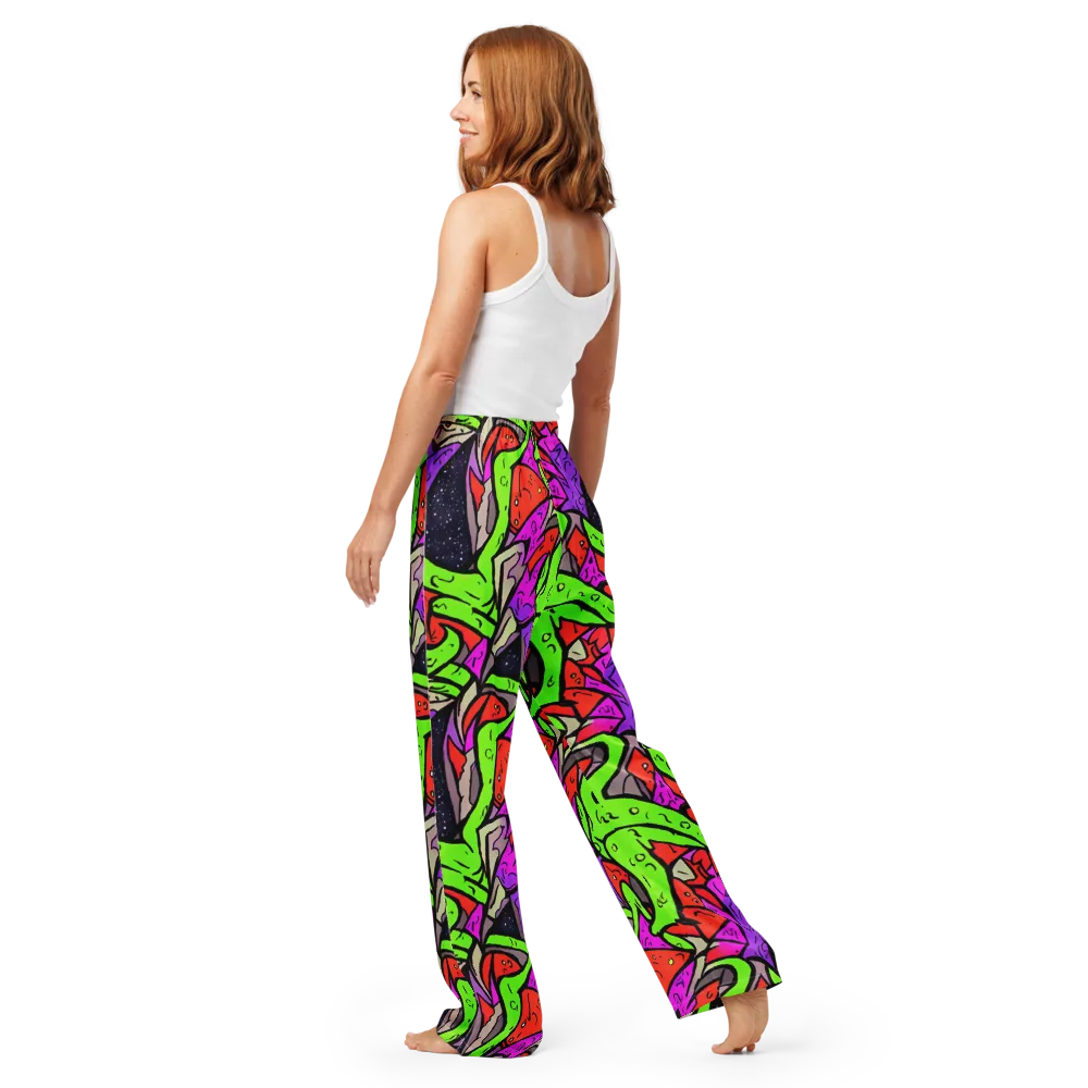 Luminous Depths on Women's Pajama Pants — Back