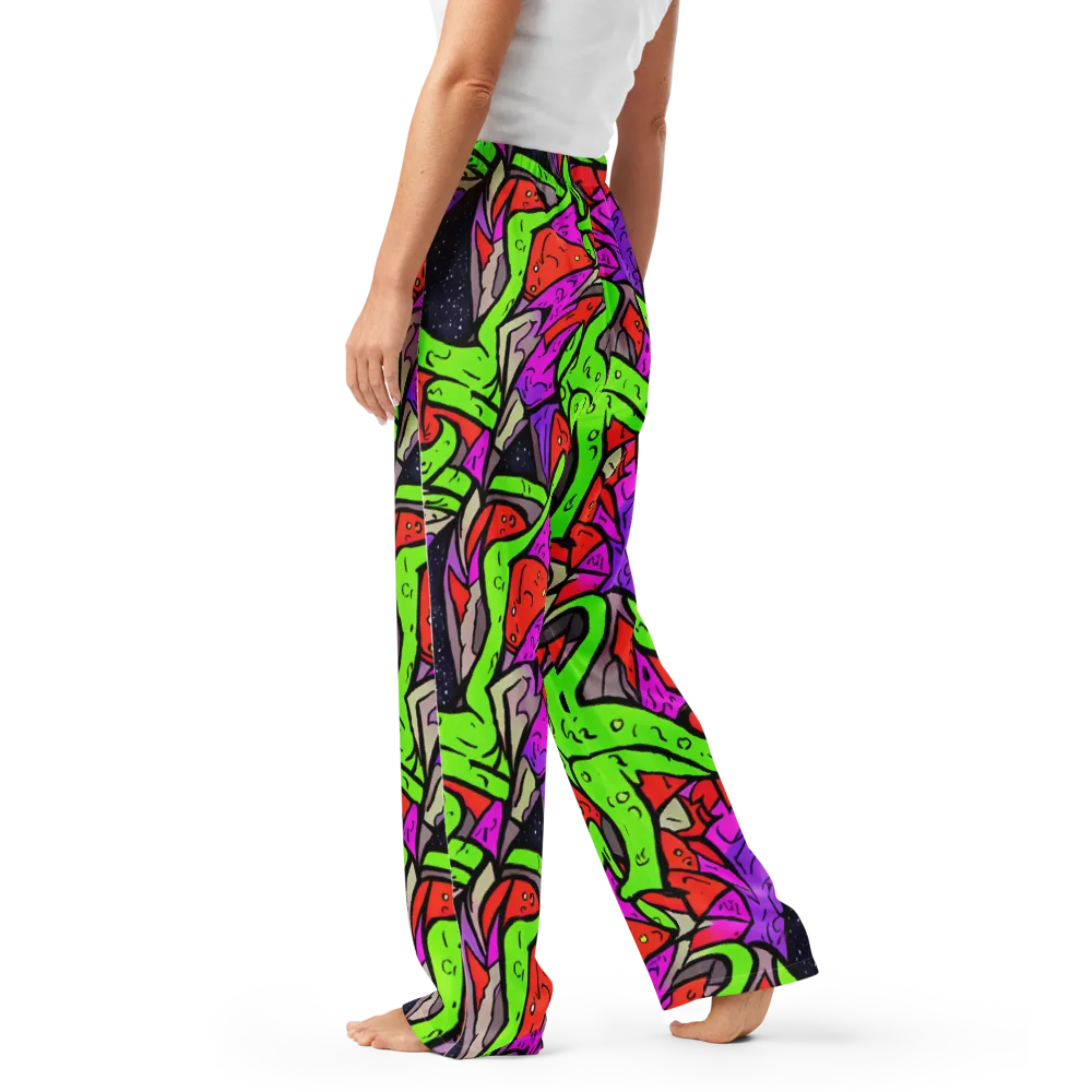Luminous Depths on Women's Pajama Pants — Left