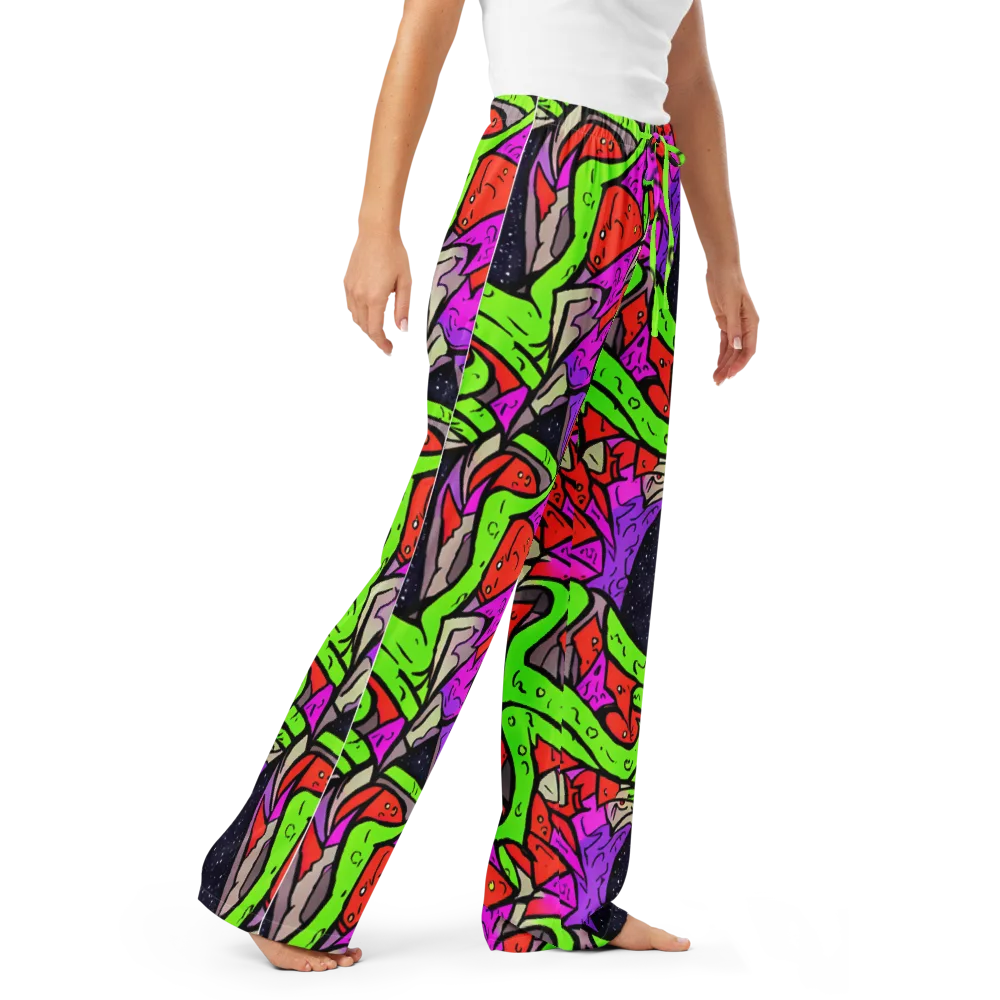 Luminous Depths on Women's Pajama Pants — Right Front