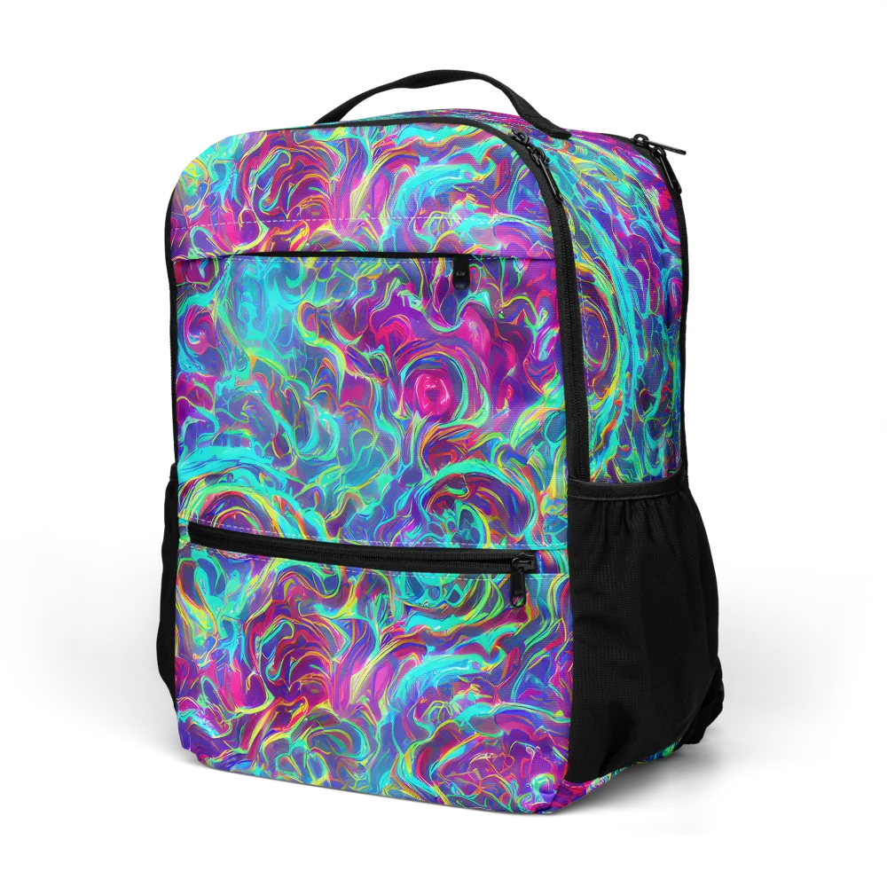 Surreal Riptide on Utility Backpack — Left Front