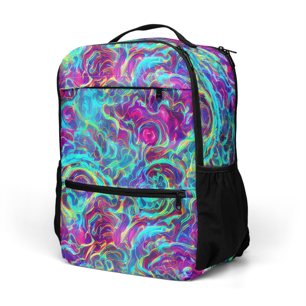 Surreal Riptide on Utility Backpack — Left Front
