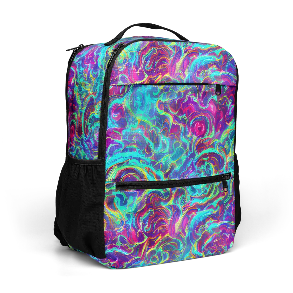Surreal Riptide on Utility Backpack — Right Front