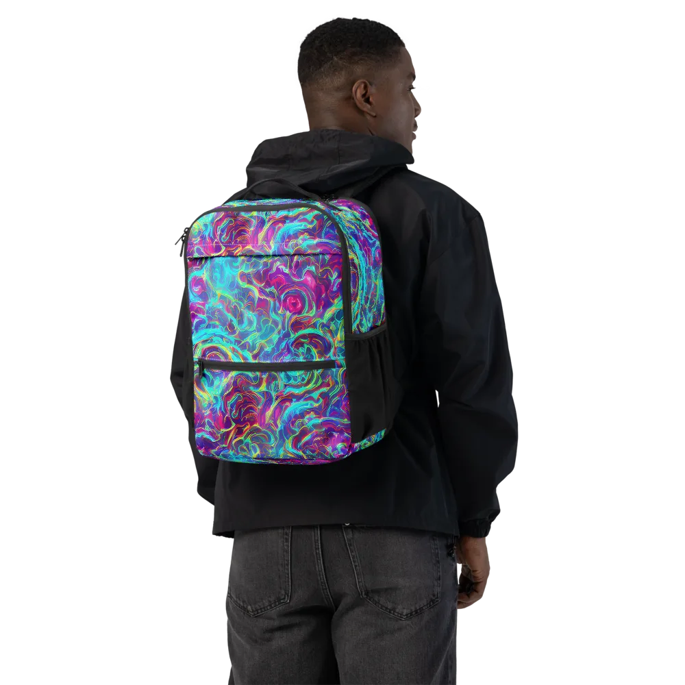 Surreal Riptide on Utility Backpack — Back