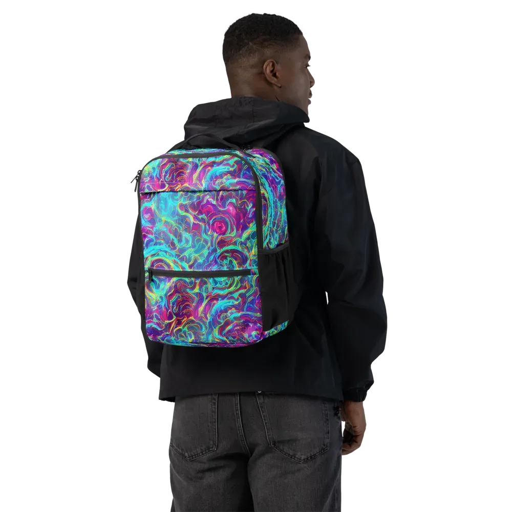 Surreal Riptide on Utility Backpack — Back