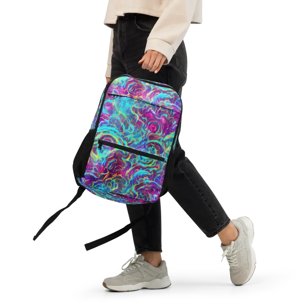 Surreal Riptide on Utility Backpack — Front