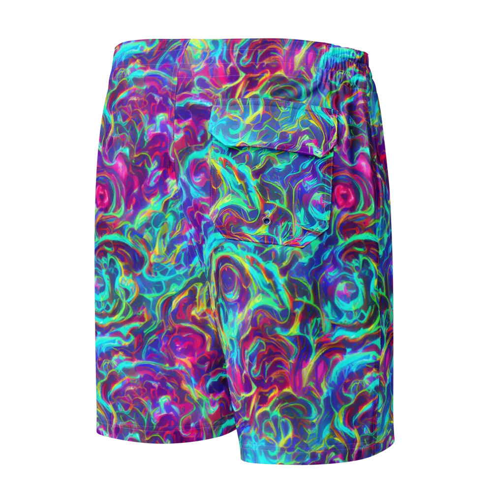 Surreal Riptide on Men's Board Shorts — Back