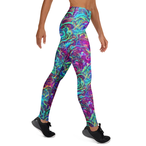 Surreal Riptide on a Yoga Leggings