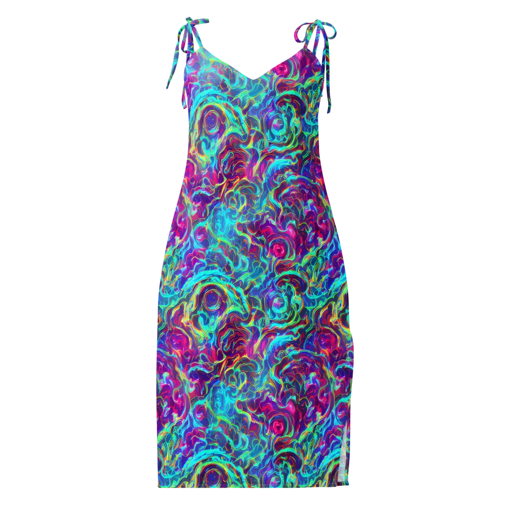 Surreal Riptide on Slip Dress — Front
