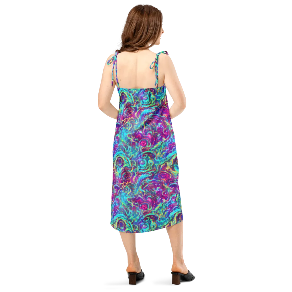 Surreal Riptide on Slip Dress — Back