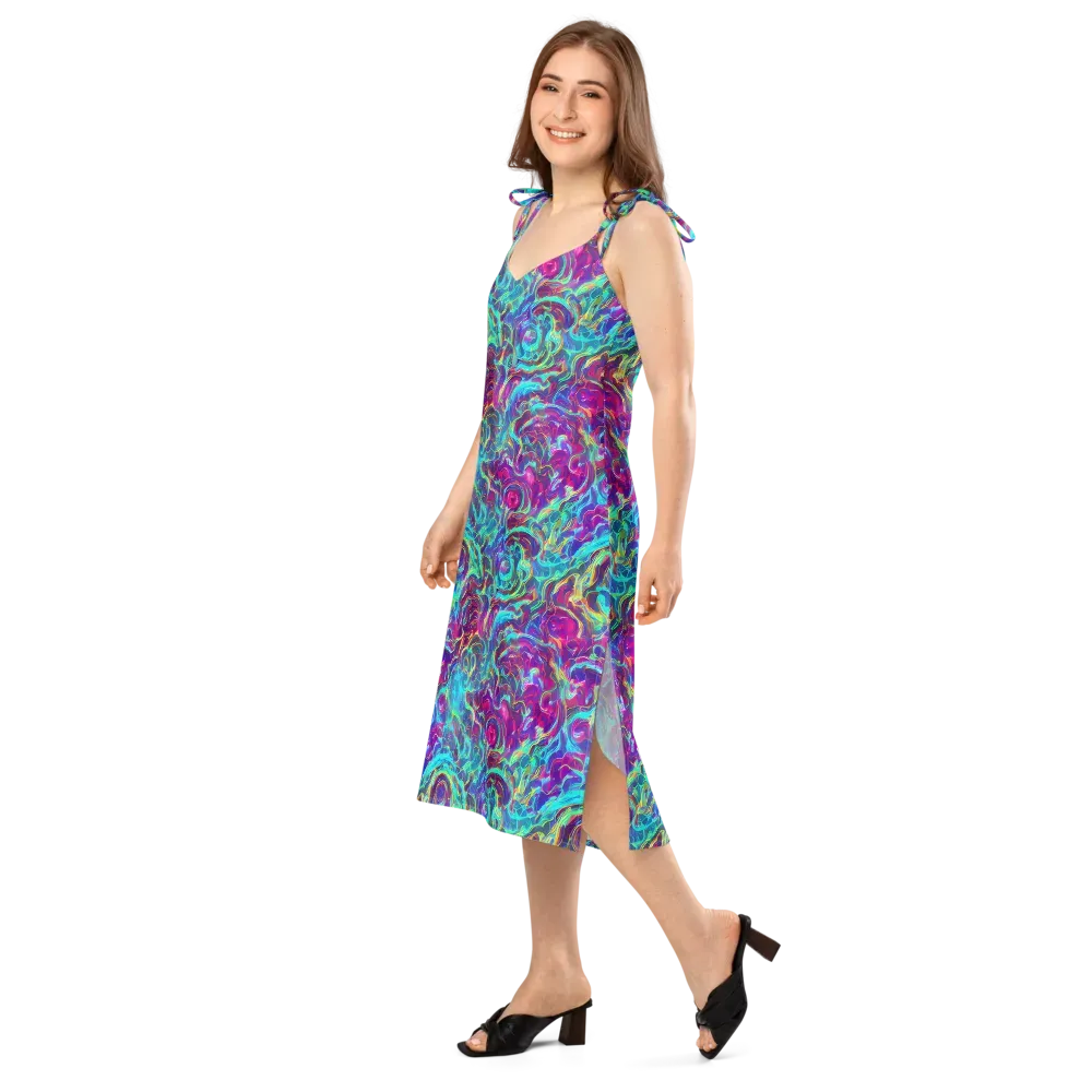Surreal Riptide on Slip Dress — Left Front