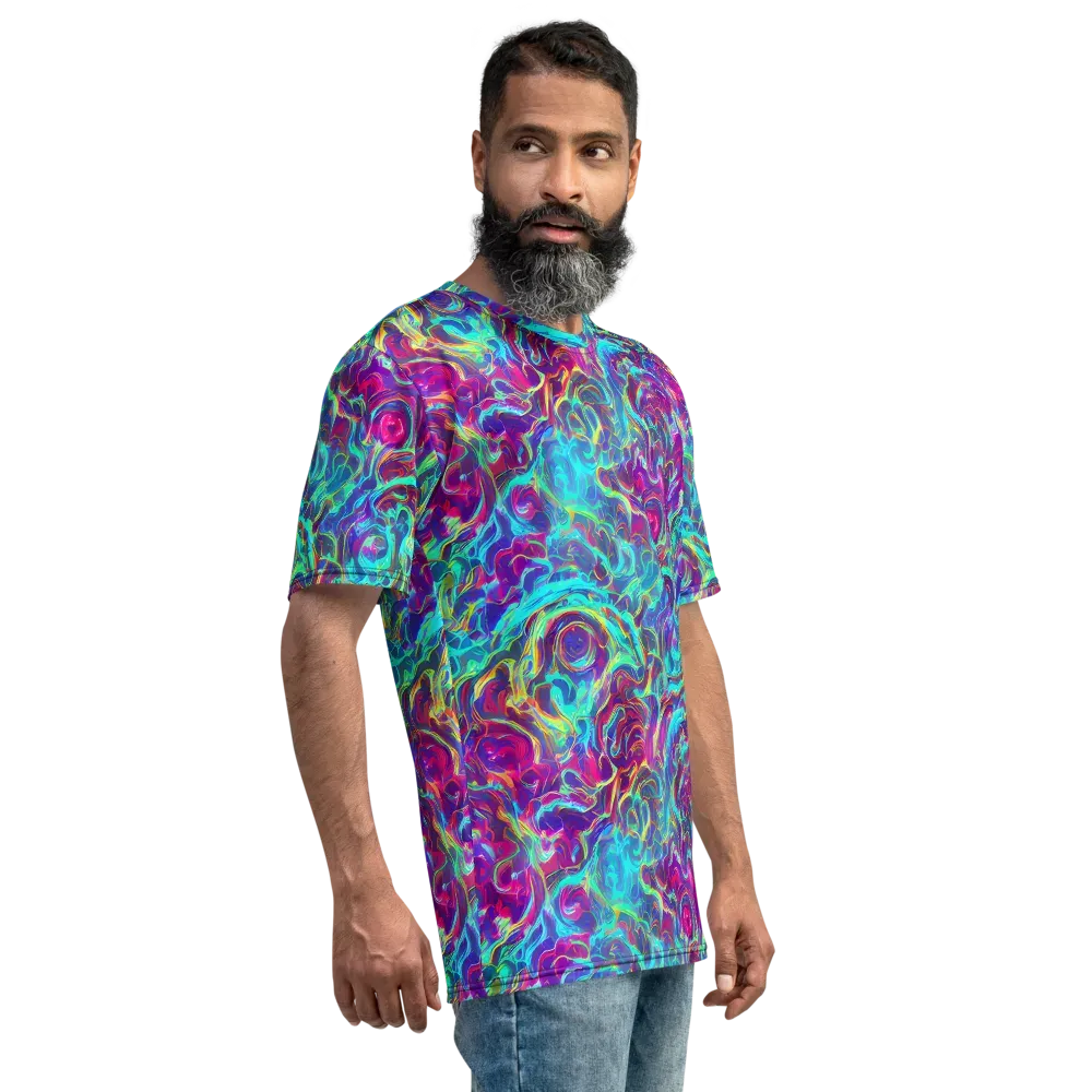 Surreal Riptide on Men's Crew Neck T-Shirt — Right
