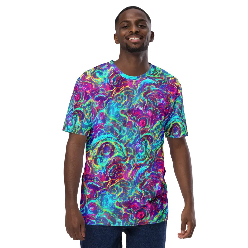 Surreal Riptide on Men's Crew Neck T-Shirt — Front