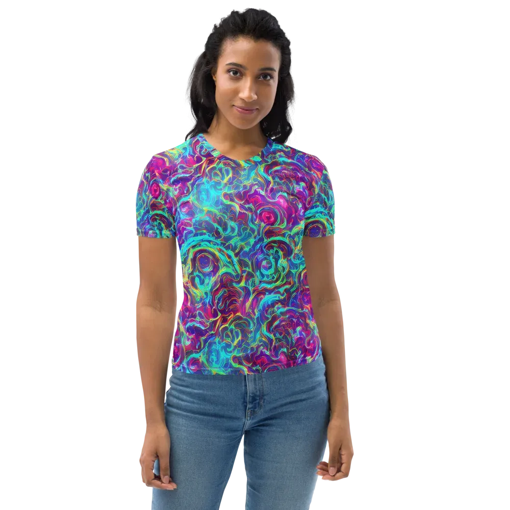 Surreal Riptide on Women's Crew Neck T-Shirt — Front