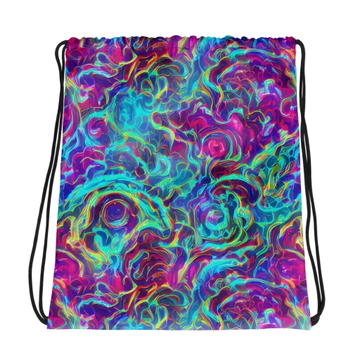 Surreal Riptide on a Drawstring Bag