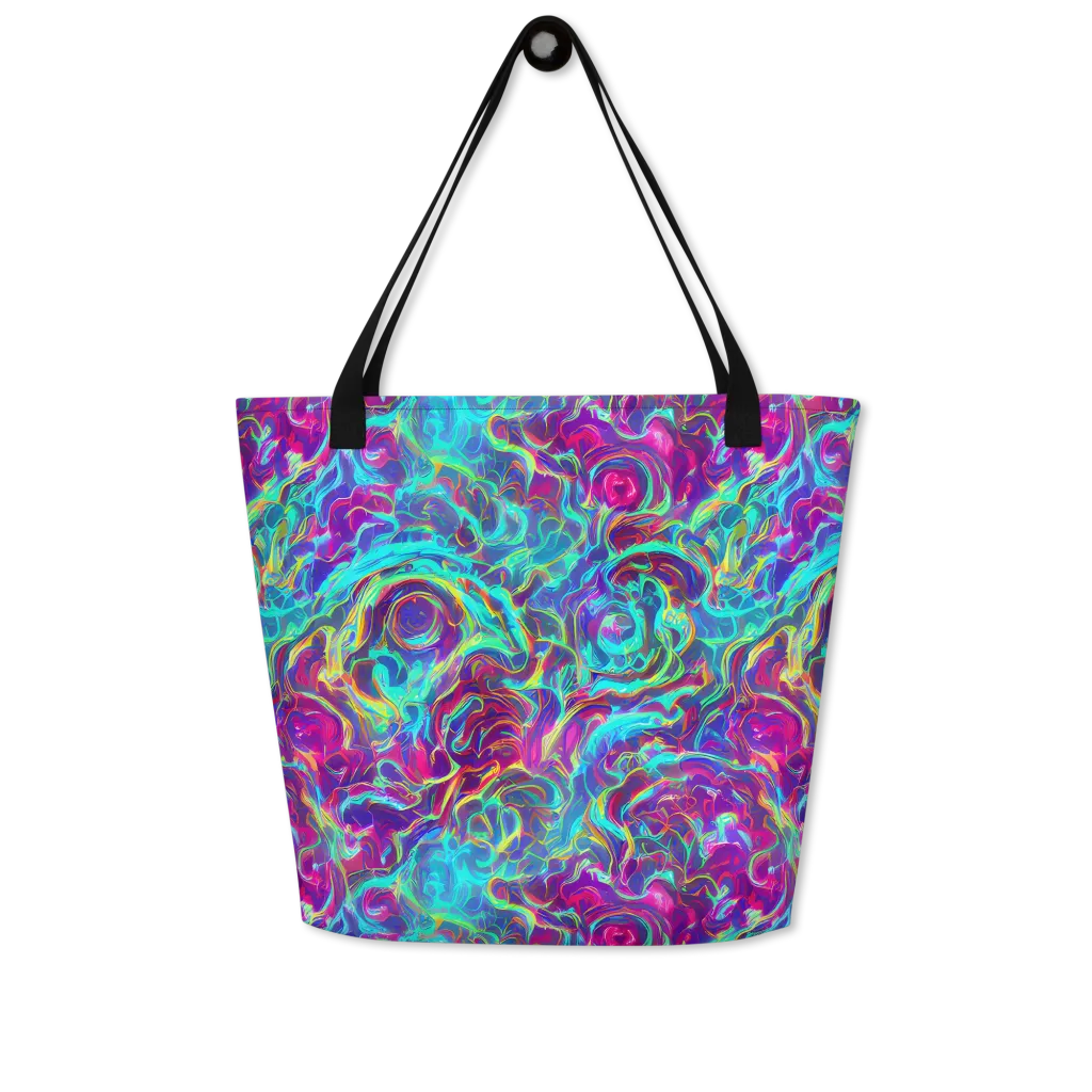 Surreal Riptide on Large Tote Bag W/ Pocket — Front