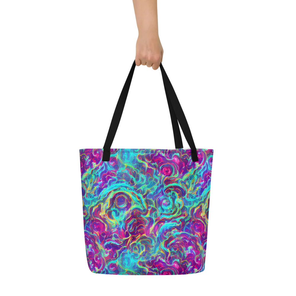 Surreal Riptide on Large Tote Bag W/ Pocket — Front
