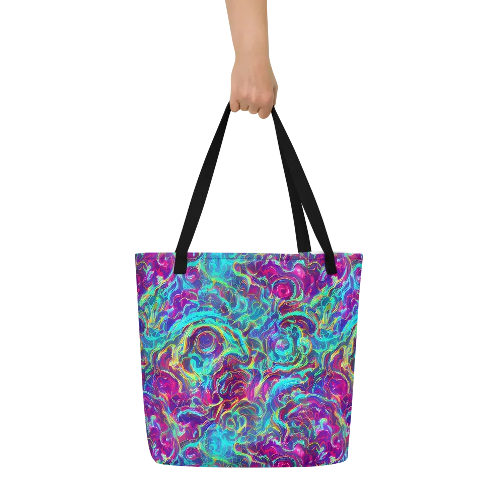 Surreal Riptide on Large Tote Bag W/ Pocket — Front