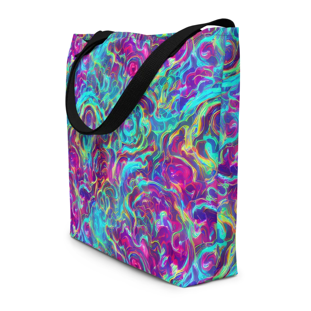 Surreal Riptide on Large Tote Bag W/ Pocket — Front