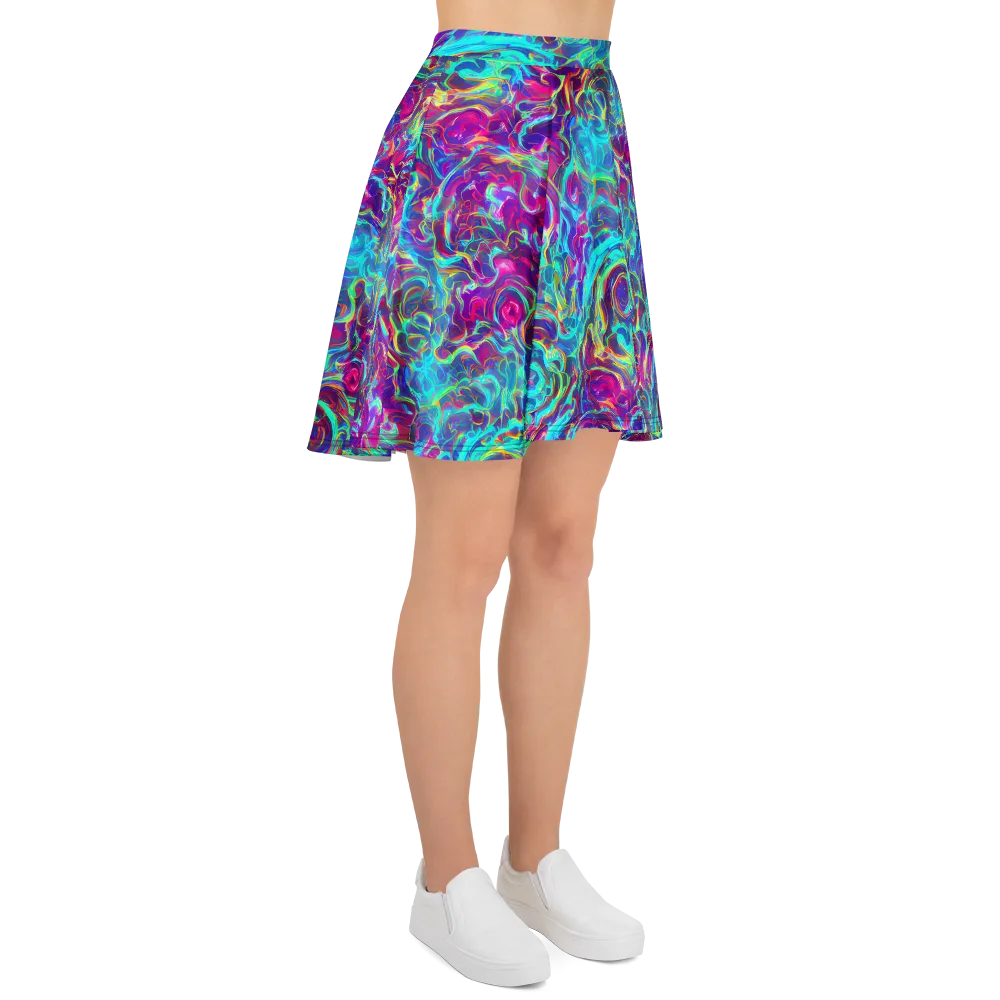 Surreal Riptide on Skater Skirt — Right