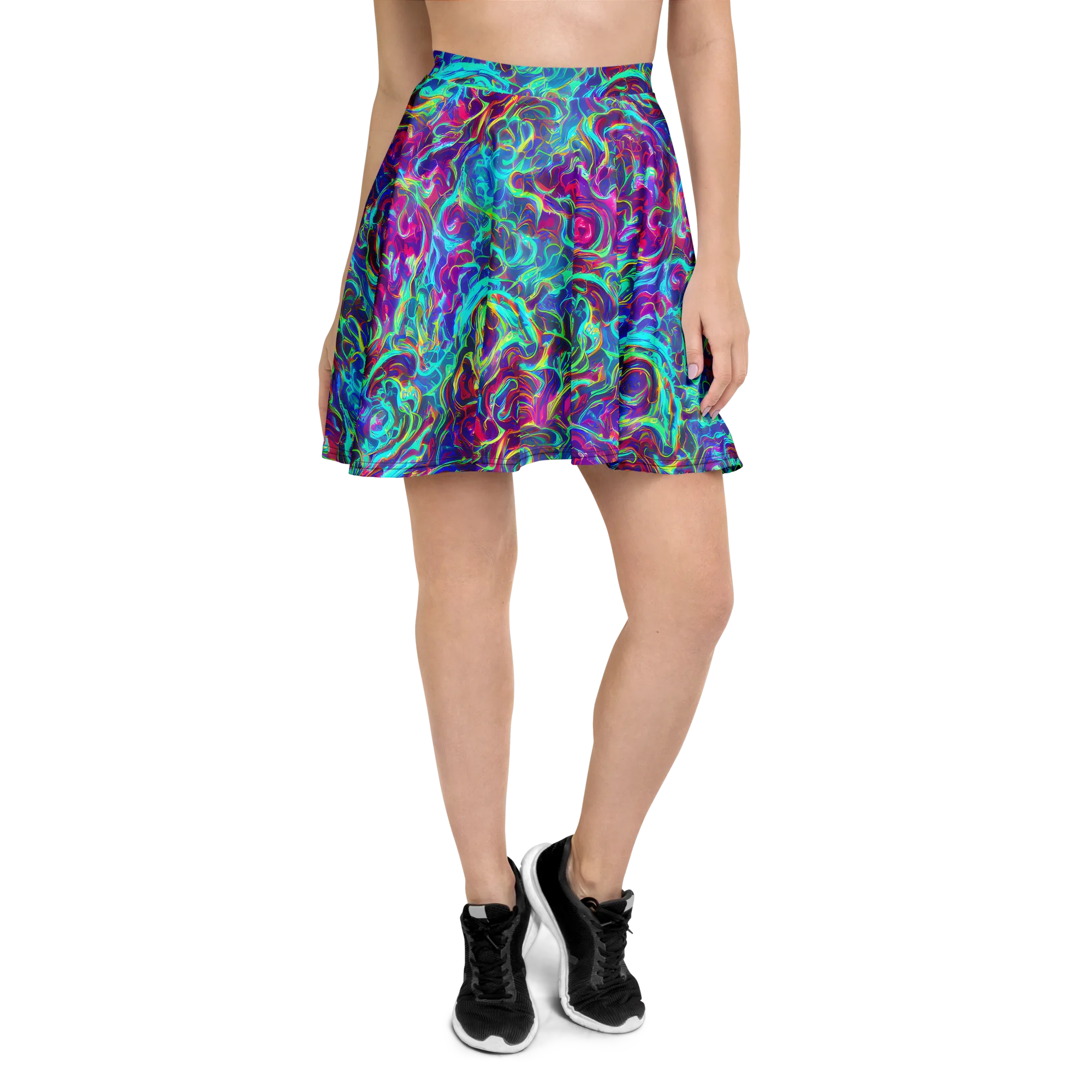 Surreal Riptide on Skater Skirt — Front