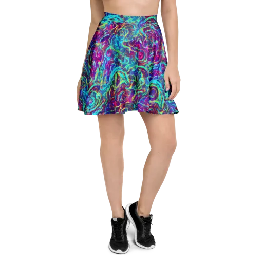 Surreal Riptide on a Skater Skirt