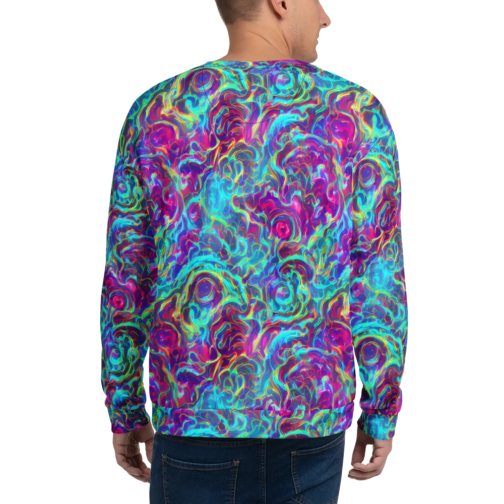 Surreal Riptide on Sweatshirt — Back