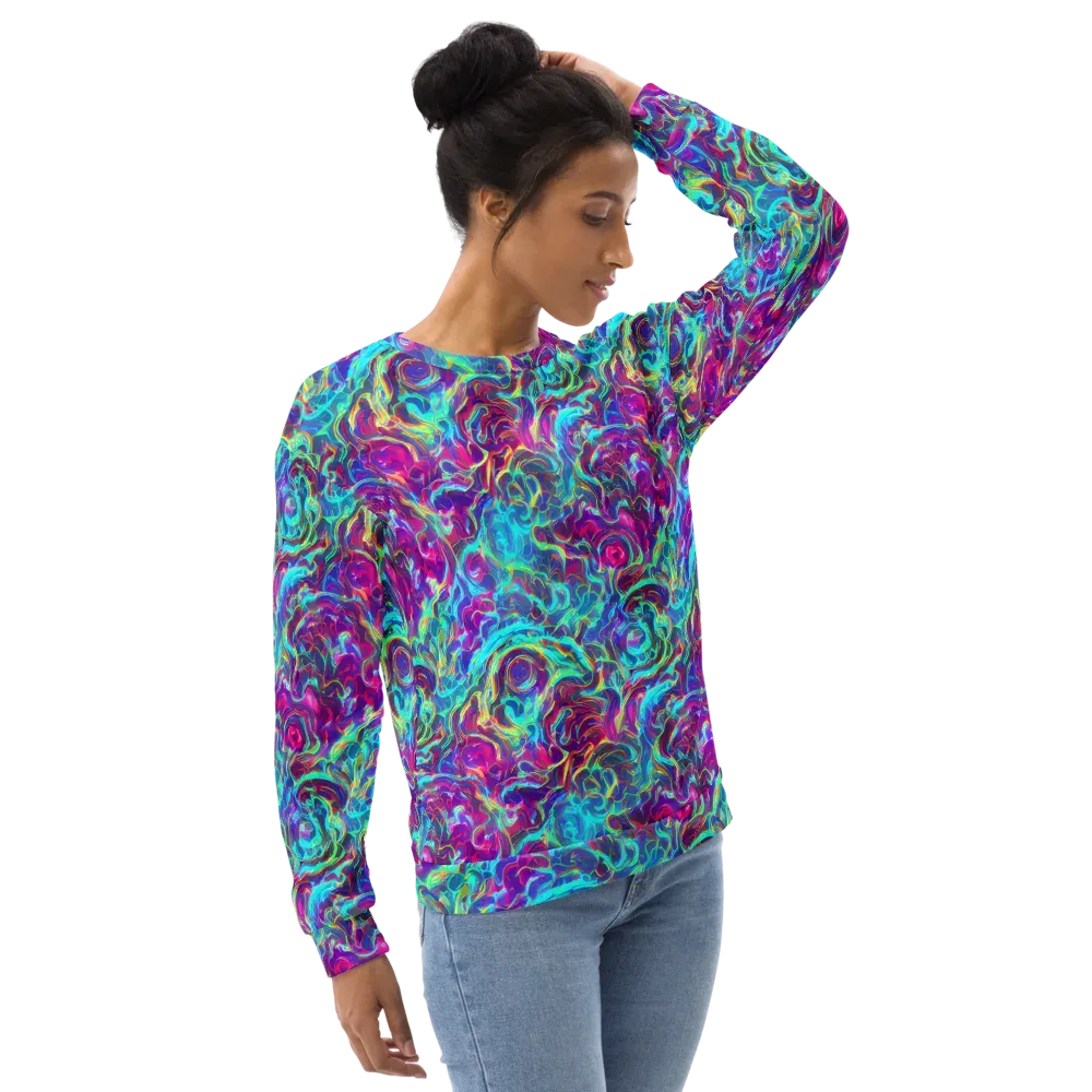 Surreal Riptide on Sweatshirt — Right Front