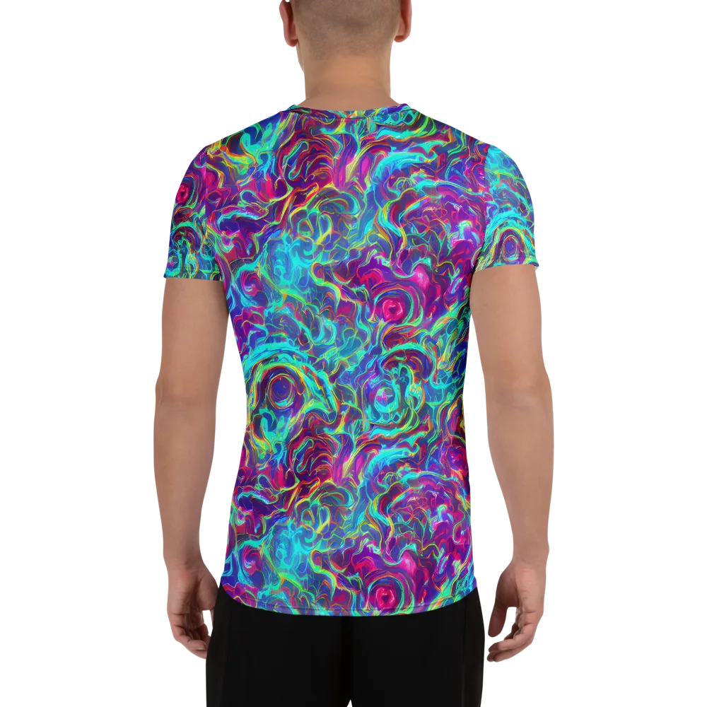 Surreal Riptide on Men's Athletic T-Shirt — Back