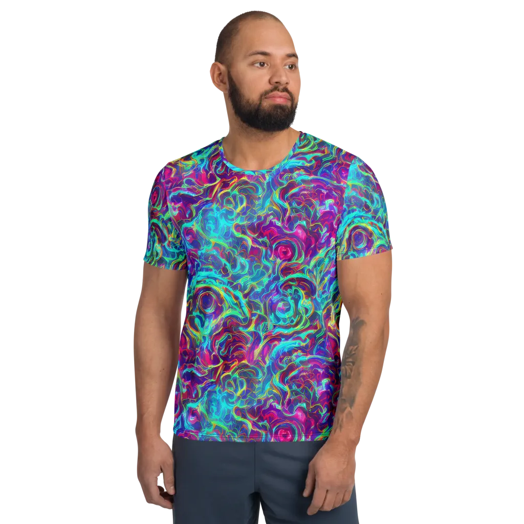 Surreal Riptide on Men's Athletic T-Shirt — Front