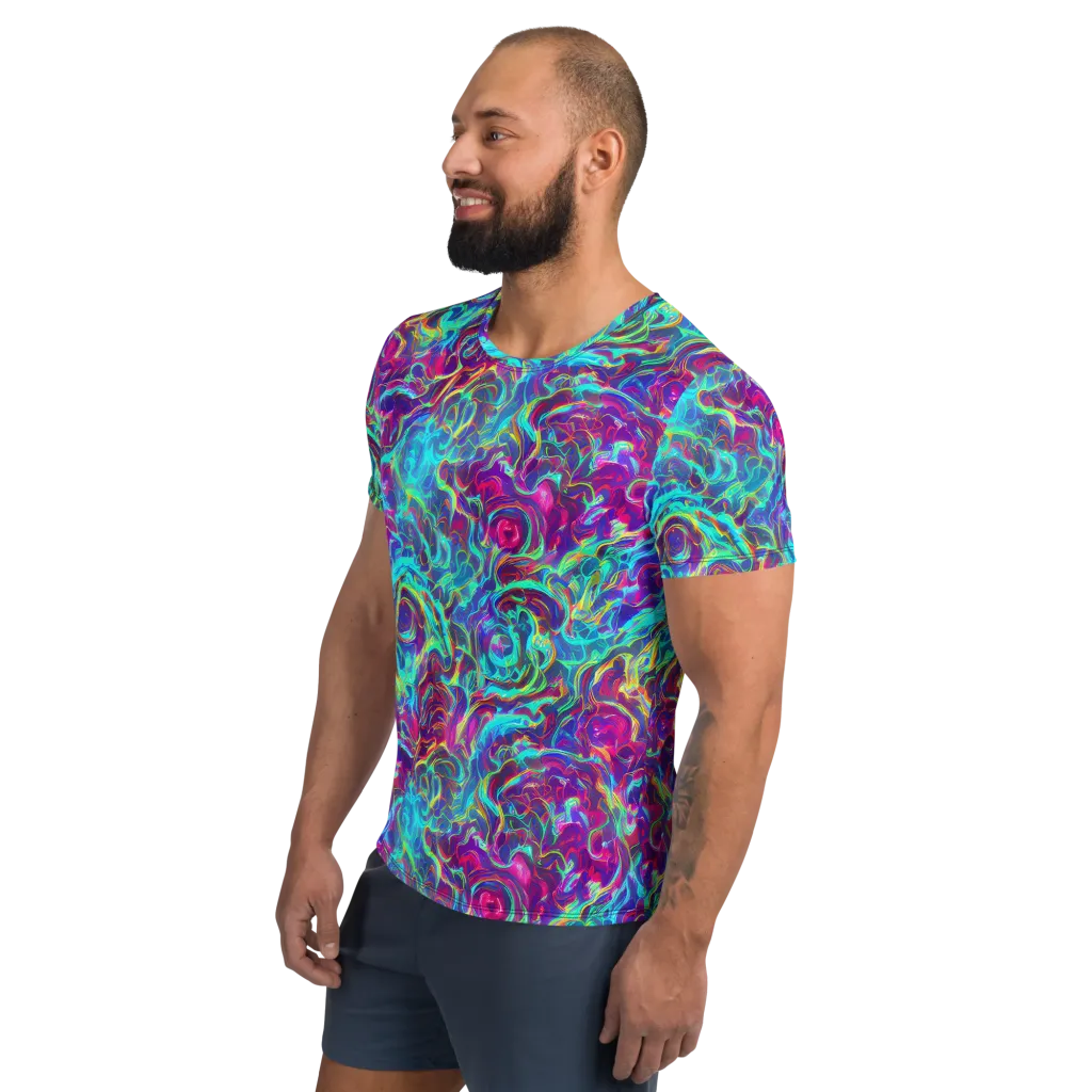 Surreal Riptide on Men's Athletic T-Shirt — Left
