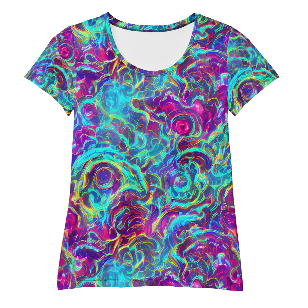 Surreal Riptide on Women's Athletic T-Shirt — Front