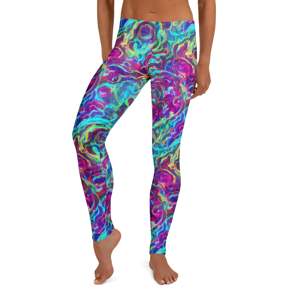 Surreal Riptide on Leggings — Front