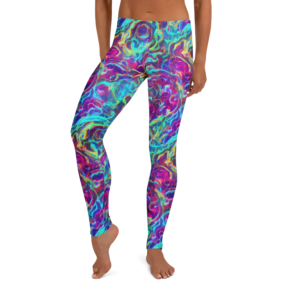 Surreal Riptide on Leggings — Front