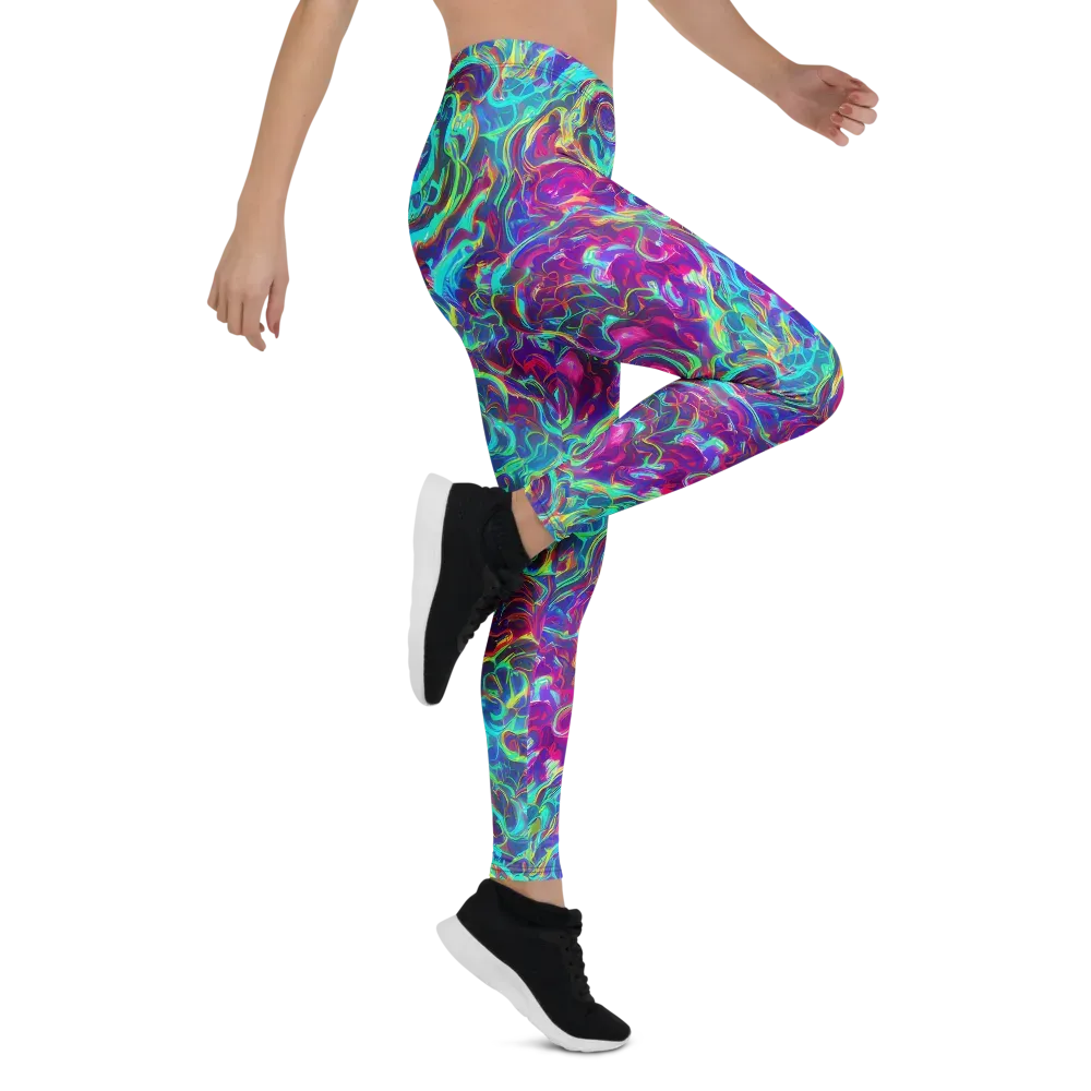Surreal Riptide on Leggings — Right