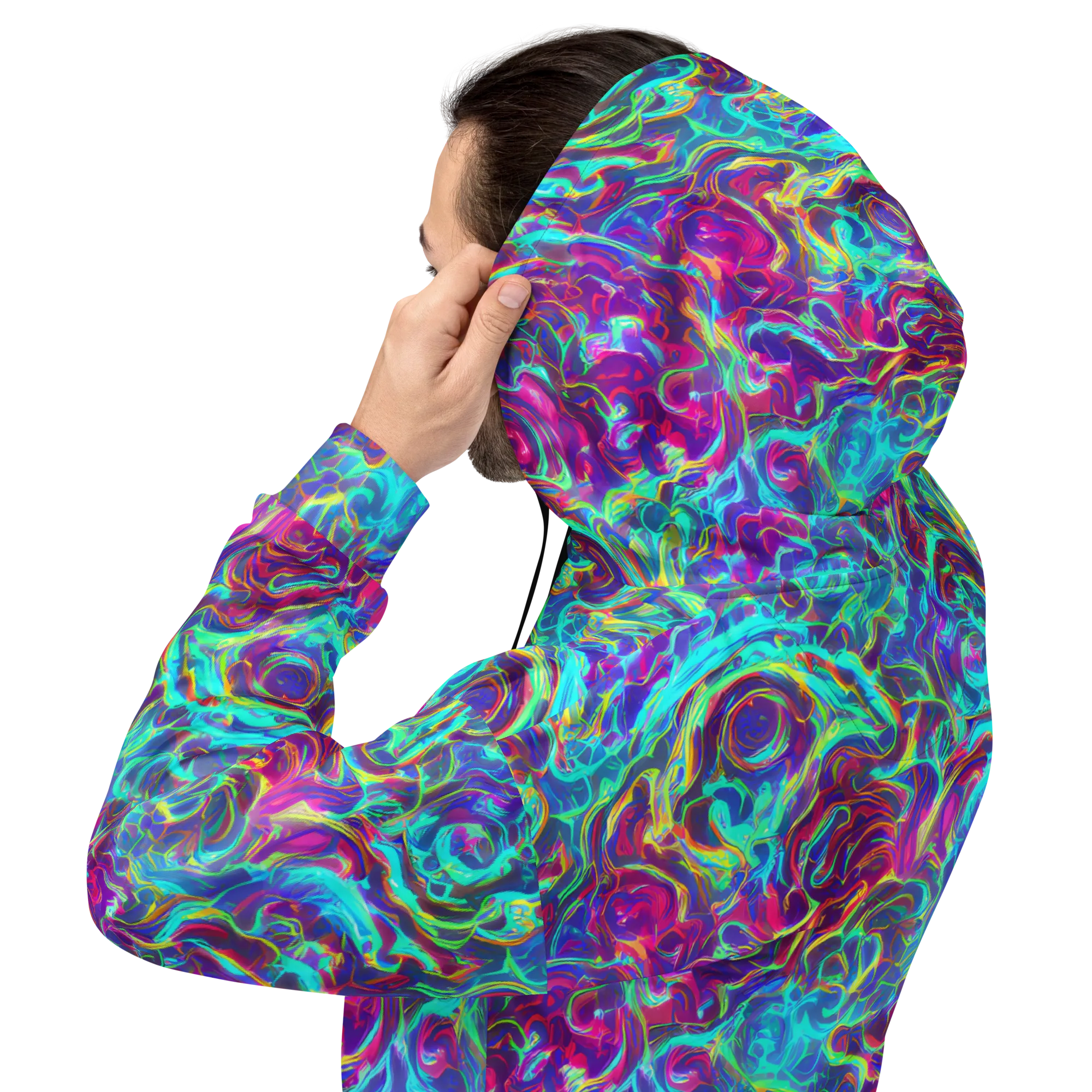 Surreal Riptide on Hoodie — Back
