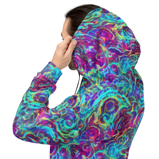 Surreal Riptide on a Hoodie