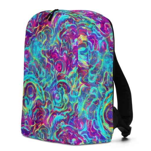 Surreal Riptide on a Minimalist Backpack