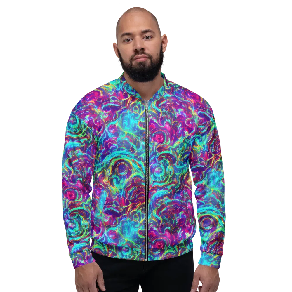 Surreal Riptide on Bomber Jacket — Front
