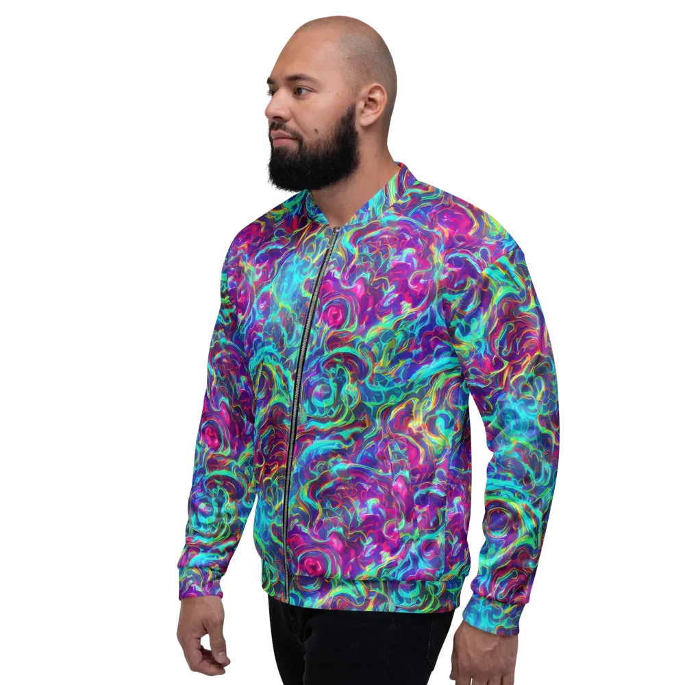 Surreal Riptide on Bomber Jacket — Left