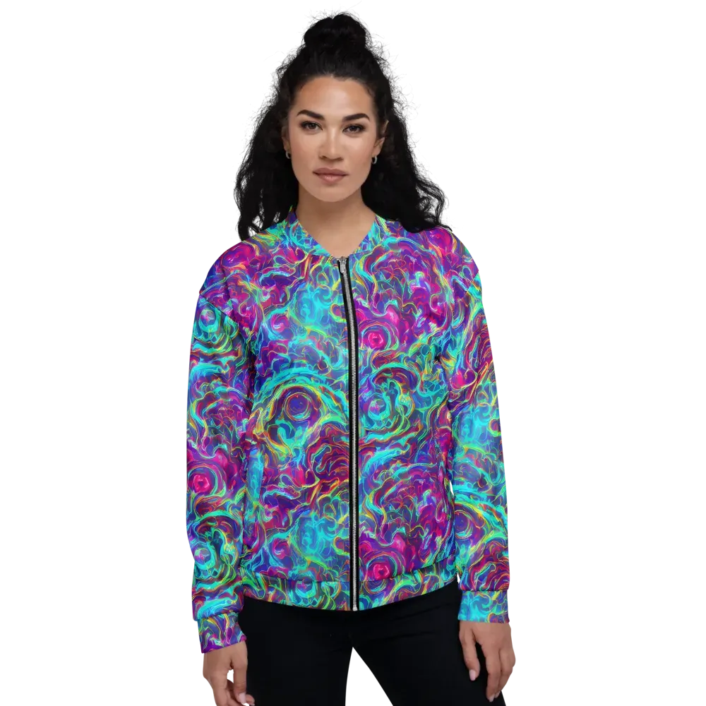 Surreal Riptide on Bomber Jacket — Front