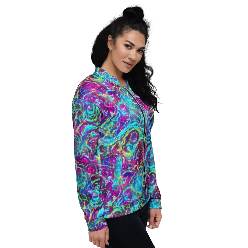 Surreal Riptide on Bomber Jacket — Right
