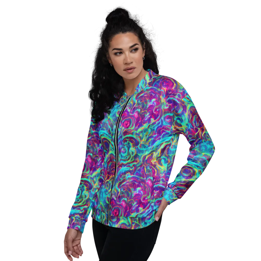 Surreal Riptide on Bomber Jacket — Left
