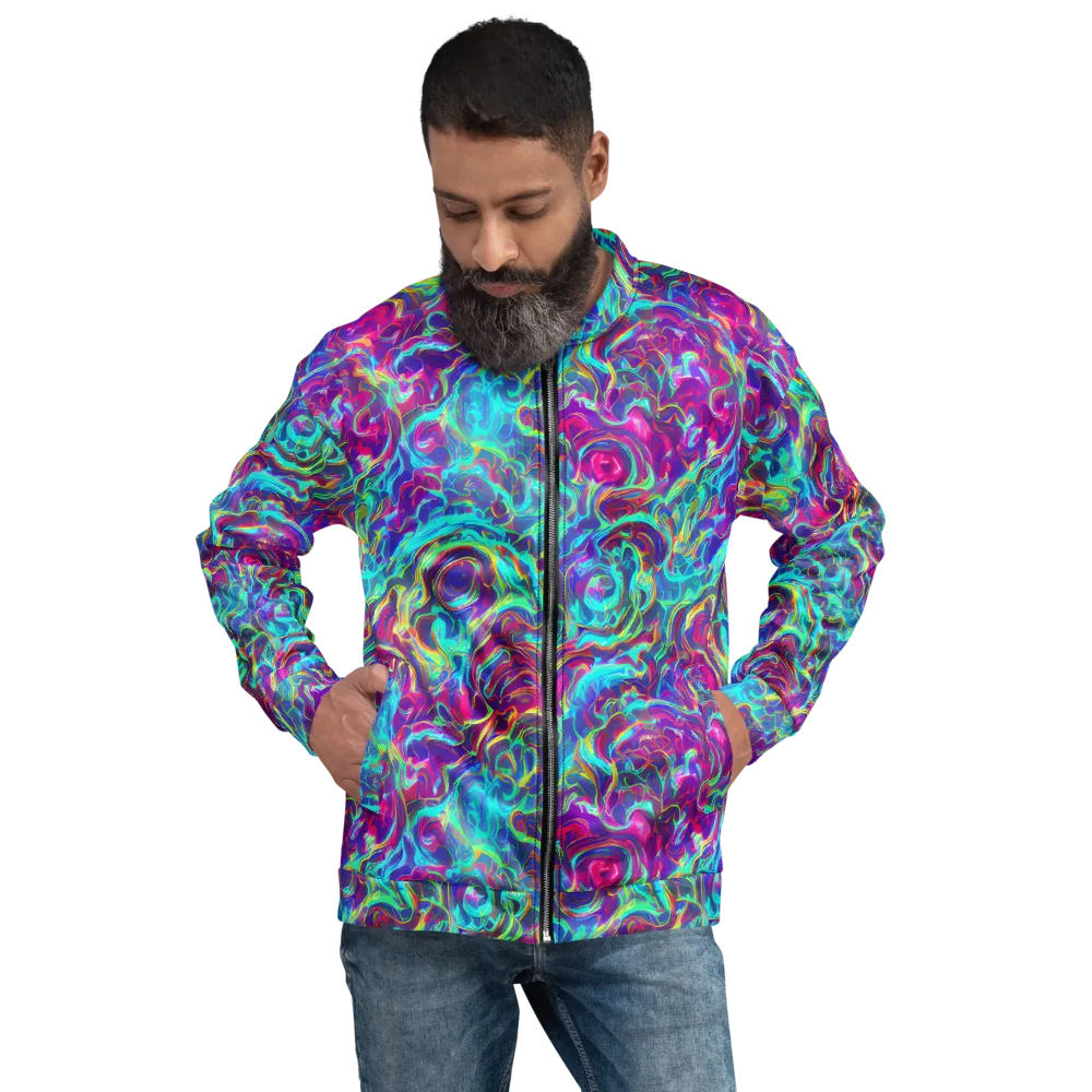 Surreal Riptide on Bomber Jacket — Front